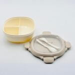 3-Compartment Lunch Box with Spoon & Fork - Image 3